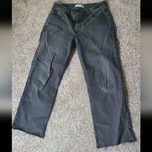 abercrombie low rise baggy jeans